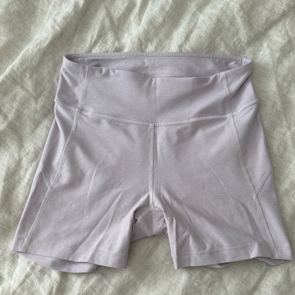 Outdoor Voices Women's Light Purple Bike Shorts